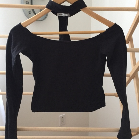 boat/ choker colar crop top - Picture 2 of 3